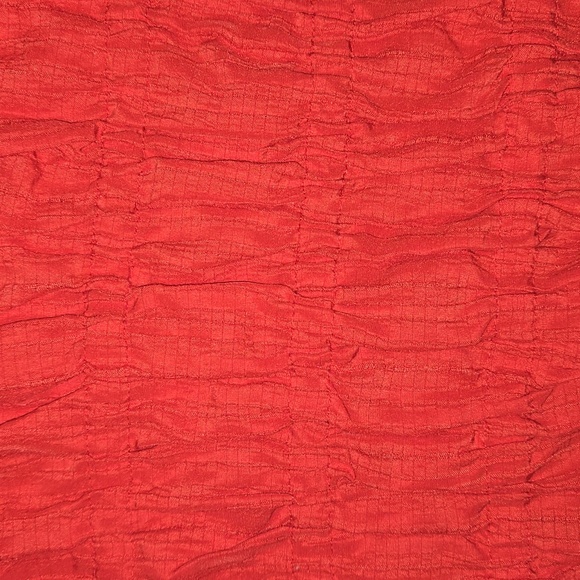 Better Unsaid Women's Boho Long Sleeve Cinched Bodice Crop Top Red Size M - Picture 4 of 9